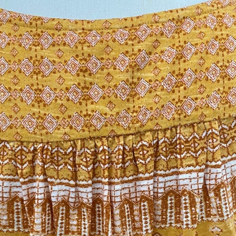 Lucky Brand Indie Boho Tassel Tank Top Mustard Boho Festival Coastal Cowgirl-S - Picture 10 of 14